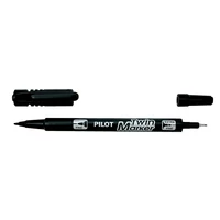 Alkoholos marker, 0,8 / 2 mm, kétvégű, PILOT "Twin", fekete