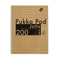 Spirálfüzet, A4, vonalas, 100 lap, PUKKA PAD "Jotta Kraft"