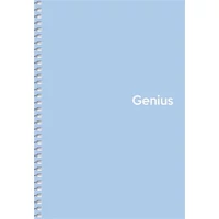 Spirálfüzet, A5, kockás, 80 lap, PP borító, SHKOLYARYK "Genius Pastel", vegyes