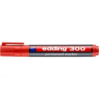 Alkoholos marker, 1,5-3 mm, kúpos, EDDING "300", piros