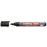 Tábla- és flipchart marker, 1,5-3 mm, kúpos, EDDING "360", fekete