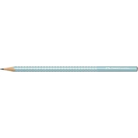 Grafitceruza, B, háromszögletű, FABER-CASTELL "Sparkle", metál óceánkék