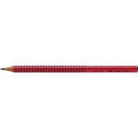 Grafitceruza, B, háromszögletű, FABER-CASTELL "Grip 2001", piros