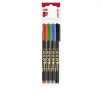 Alkoholos marker készlet, CD / DVD, 0,5 mm, ICO, 4 különböző szín