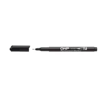 Alkoholos marker, OHP, 0,5 mm, F, ICO, fekete