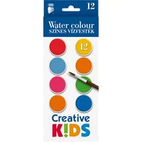 Vízfesték, 12 darabos, 28 mm, ICO "Creative Kids"