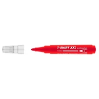 Textilmarker, 1-3 mm, kúpos, ICO "XXL T-Shirt", piros
