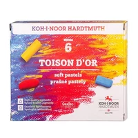 Porpasztell-kréta, puha, KOH-I-NOOR "Toison 8511 / 6", 6 különböző szín