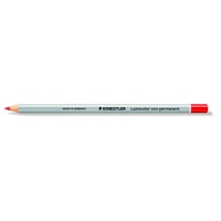 Jelölőceruza, hatszögletű, mindenre író, lemosható (omnichrom), STAEDTLER "Lumocolor 108", piros