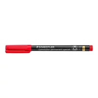 Alkoholos marker, 0,6 mm, STAEDTLER "Lumocolor® special 319 F", piros