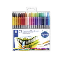 Filctoll készlet, 0,8 / 3,0 mm, kétvégű, STAEDTLER® "3200", 72 különböző szín