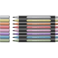 Metálfényű filctoll készlet, 1-2 mm, SCHNEIDER "Paint-It 020", 8 különböző szín