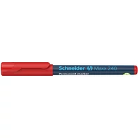 Alkoholos marker, 1-2 mm, kúpos, SCHNEIDER "Maxx 240", piros