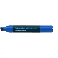 Alkoholos marker, 4-12 mm, vágott, SCHNEIDER "Maxx 280", kék