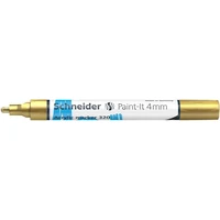 Dekormarker, akril, 4 mm, SCHNEIDER "Paint-It 320", arany