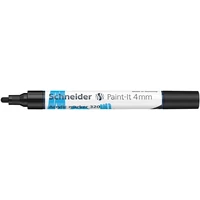 Dekormarker, akril, 4 mm, SCHNEIDER "Paint-It 320", fekete