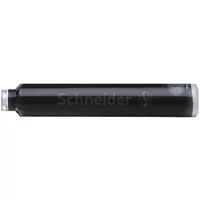 Töltőtoll patron, 6 db, SCHNEIDER, fekete