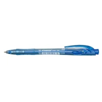 Golyóstoll, 0,38 mm, nyomógombos, STABILO "Liner 308", kék