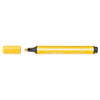 Filctoll, 1,5-2 mm, rugós hegy, STABILO "Trio Scribbi", sárga