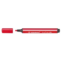 Filctoll, 1,5-2 mm, rugós hegy, STABILO "Trio Scribbi", piros