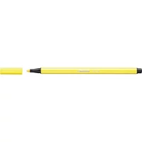 Filctoll, 1 mm, STABILO "Pen 68", neon sárga