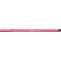 Filctoll, 1 mm, STABILO "Pen 68", halvány rózsaszín
