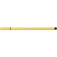 Filctoll, 1 mm, STABILO "Pen 68", világossárga