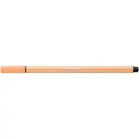 Filctoll, 1 mm, STABILO "Pen 68", világosnarancs