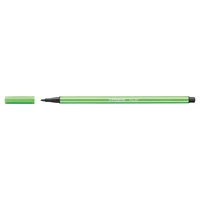 Filctoll, 1 mm, STABILO "Pen 68", levél zöld