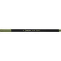 Filctoll, 1,4 mm, STABILO "Pen 68 metallic", metál világoszöld