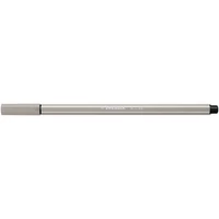 Filctoll, 1 mm, STABILO "Pen 68", melegszürke