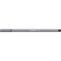 Filctoll, 1 mm, STABILO "Pen 68", sötét szürke