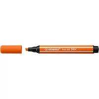 Filctoll, 1-5 mm, vágott hegy, STABILO "Pen 68 MAX", sötét narancssárga
