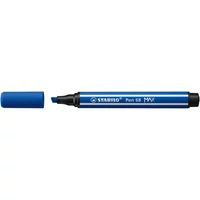 Filctoll, 1-5 mm, vágott hegy, STABILO "Pen 68 MAX", ultramarinkék