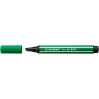 Filctoll, 1-5 mm, vágott hegy, STABILO "Pen 68 MAX", zöld