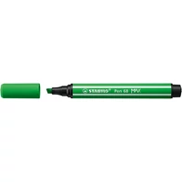 Filctoll, 1-5 mm, vágott hegy, STABILO "Pen 68 MAX", levélzöld