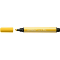 Filctoll, 1-5 mm, vágott hegy, STABILO "Pen 68 MAX", sárga