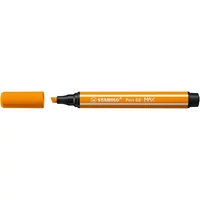 Filctoll, 1-5 mm, vágott hegy, STABILO "Pen 68 MAX", narancssárga