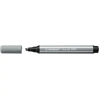 Filctoll, 1-5 mm, vágott hegy, STABILO "Pen 68 MAX", középszürke