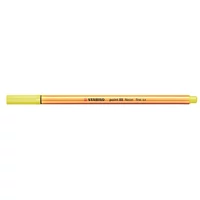 Tűfilc, 0,4 mm, STABILO "Point 88", neon sárga