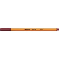 Tűfilc, 0,4 mm, STABILO "Point 88", bíborvörös