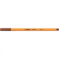 Tűfilc, 0,4 mm, STABILO "Point 88", vörösesbarna