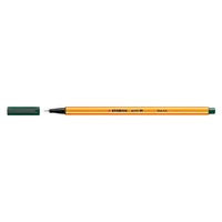 Tűfilc, 0,4 mm, STABILO "Point 88", sötétzöld