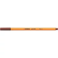 Tűfilc, 0,4 mm, STABILO "Point 88", vörösbarna