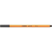 Tűfilc, 0,4 mm, STABILO "Point 88", sötét jégszürke