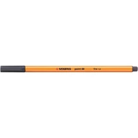 Tűfilc, 0,4 mm, STABILO "Point 88", payne-szürke