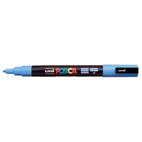 Dekormarker, 0,9-1,3 mm, UNI "Posca PC-3M", égszínkék