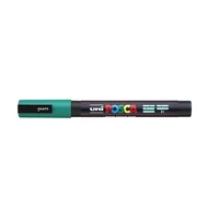 Dekormarker, 0,9-1,3 mm, UNI "Posca PC-3M", smaragdzöld