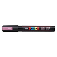 Dekormarker, 1,8-2,5 mm, UNI "Posca PC-5M", metálrózsaszín