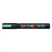 Dekormarker, 1,8-2,5 mm, UNI "Posca PC-5M", metálzöld